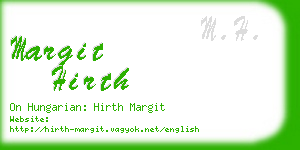 margit hirth business card